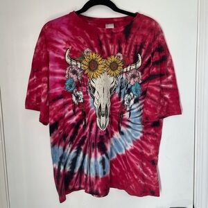 No Boundaries Red Tie-Dye T-Shirt